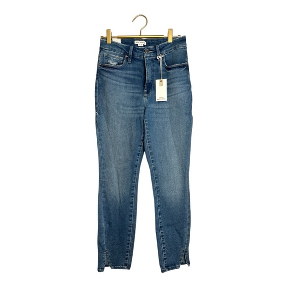 Good American Good Legs Crop Women's Blue Jeans - Picture 1 of 8